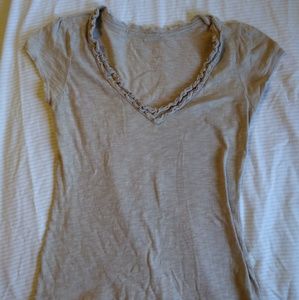 I.N.C. Ruffle neck t-shirt
